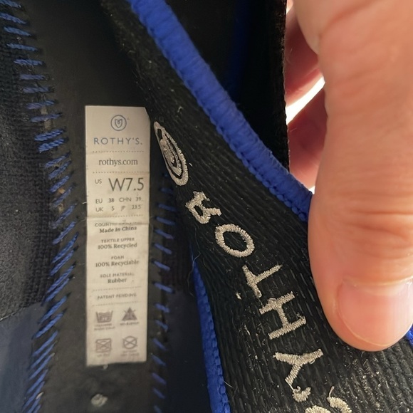 Rothy’s The Point Black White Halo Ballet Flats Shoes - Picture 7 of 7